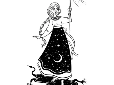 Vasilisa beautiful drawing